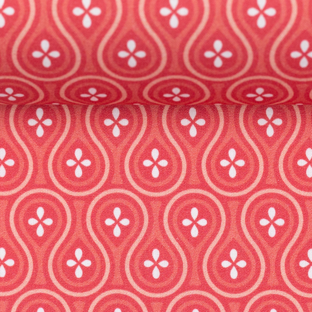 Swafing Baumwolle - Bögen - Koralle